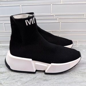 MM6 Maison Margiela High-Cut Sock Sneakers Black Women's Casual Shoes